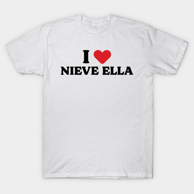 I Heart Nieve Ella v2 T-Shirt by Emma